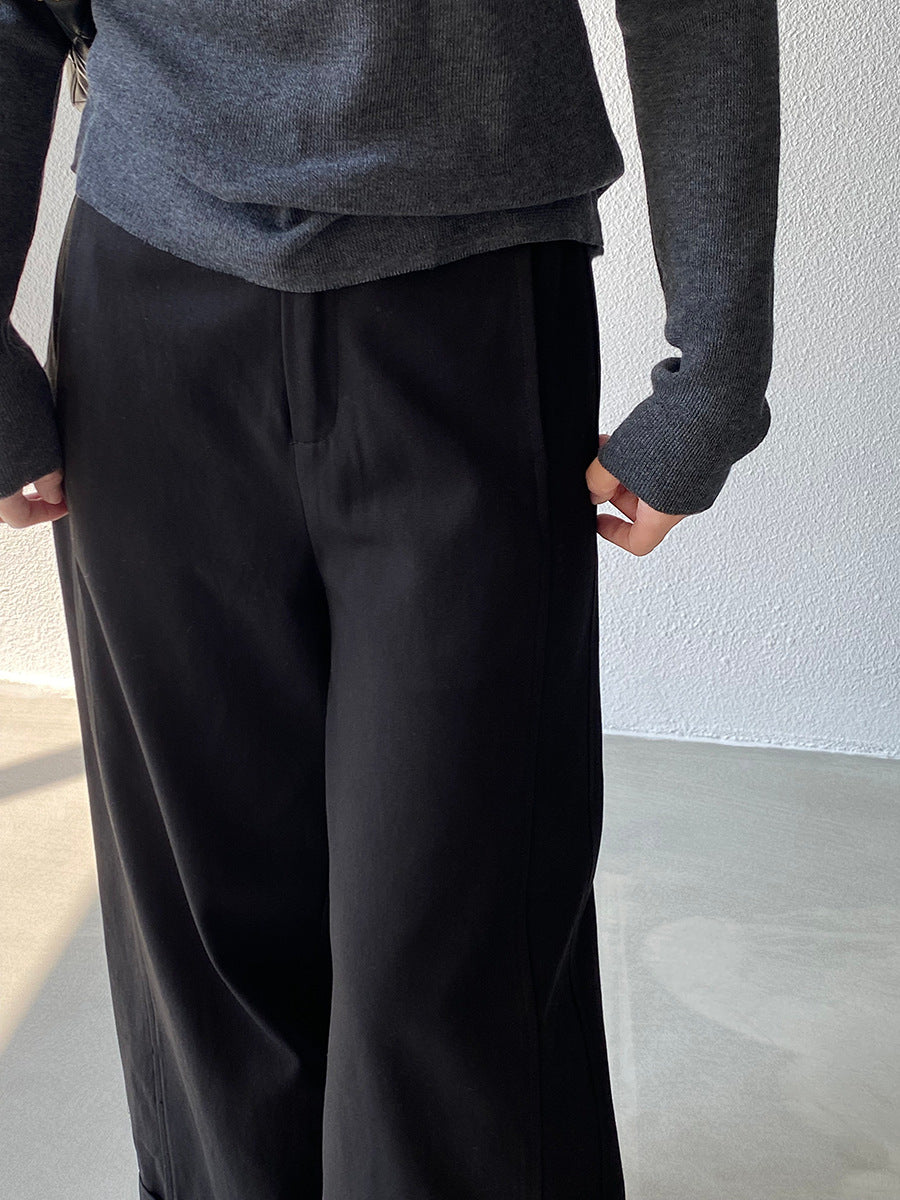 【cim1678】實拍法式高級優雅感顯瘦天絲棉直筒褲251030