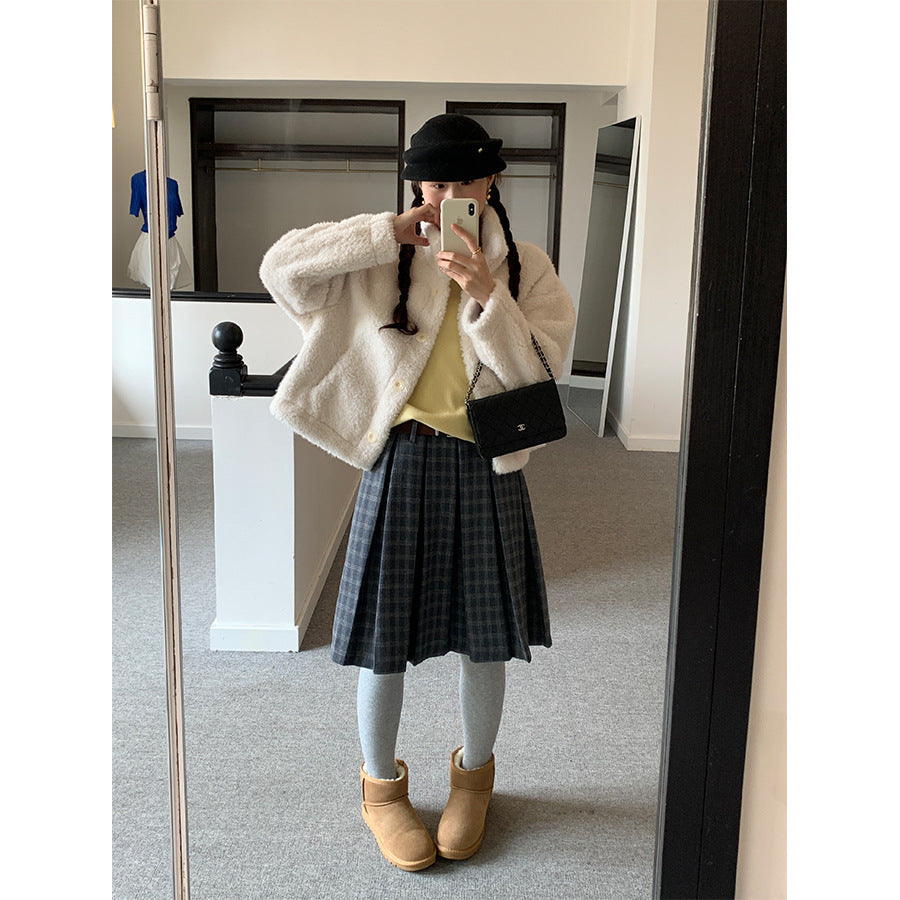 【H5506】實拍 溫柔輕奢皮毛一體保暖仿皮草大衣外套251118