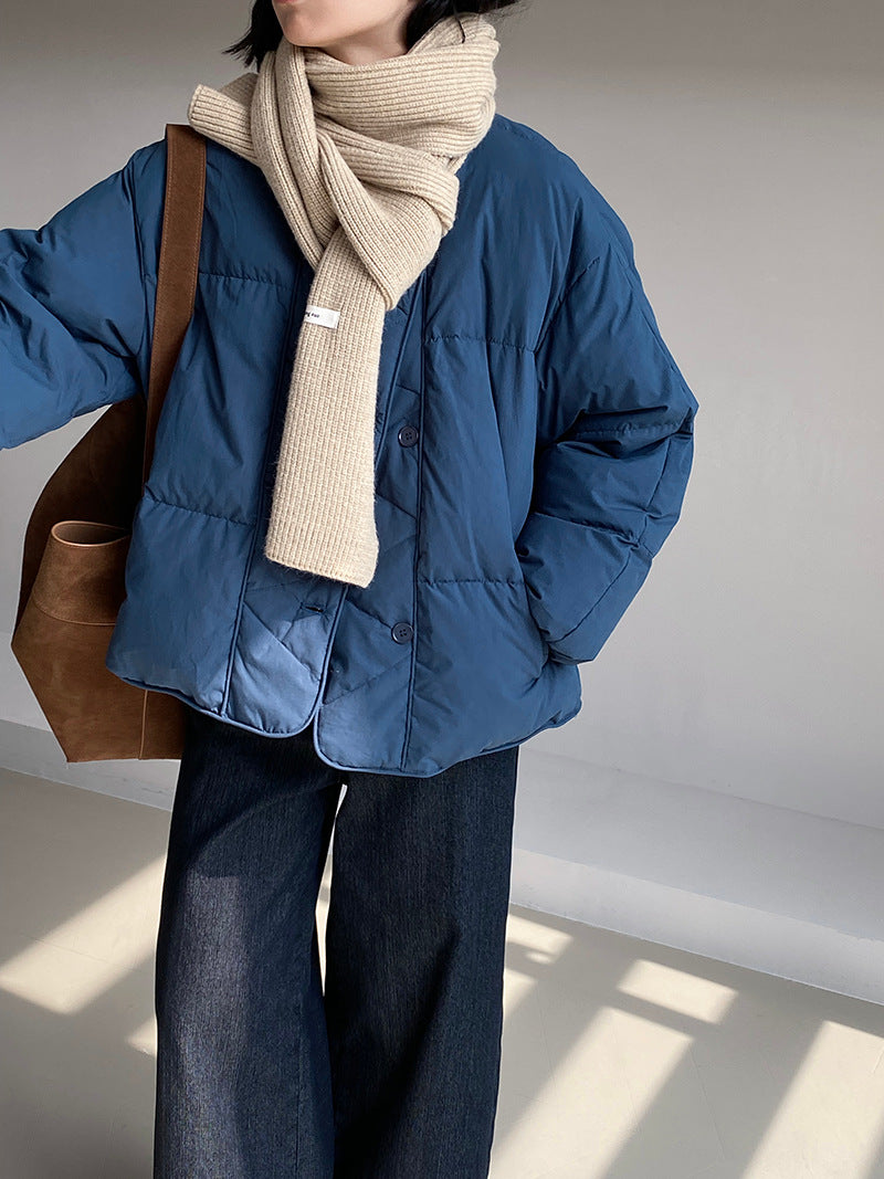 【cimz1010】實拍冬日温暖加厚90％白鴨絨羽絨外套大衣251128