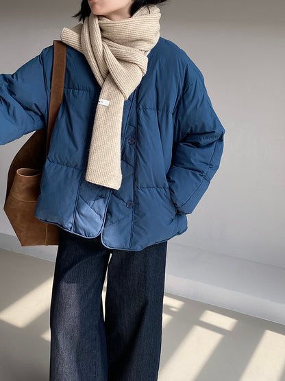 【cimz1010】實拍冬日温暖加厚90％白鴨絨羽絨外套大衣251128