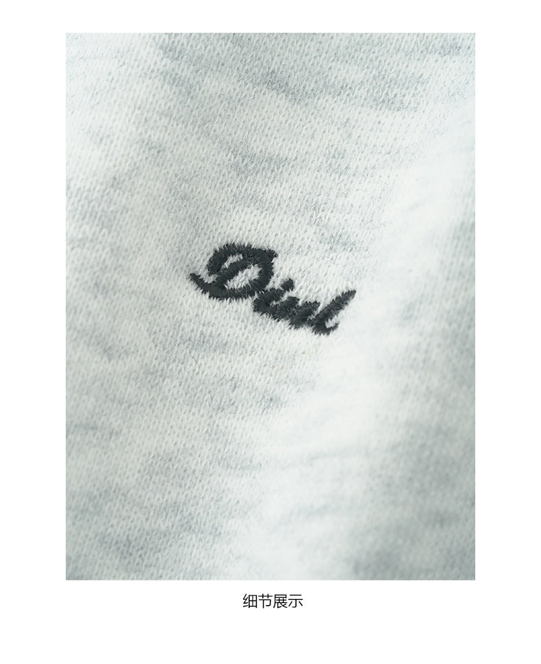 【H5495】實拍男友寬鬆款刺繡長袖連帽衞衣外套251109