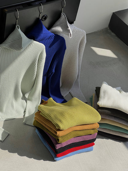 【cimz1388】實拍高領加厚高級感針織毛衣251128