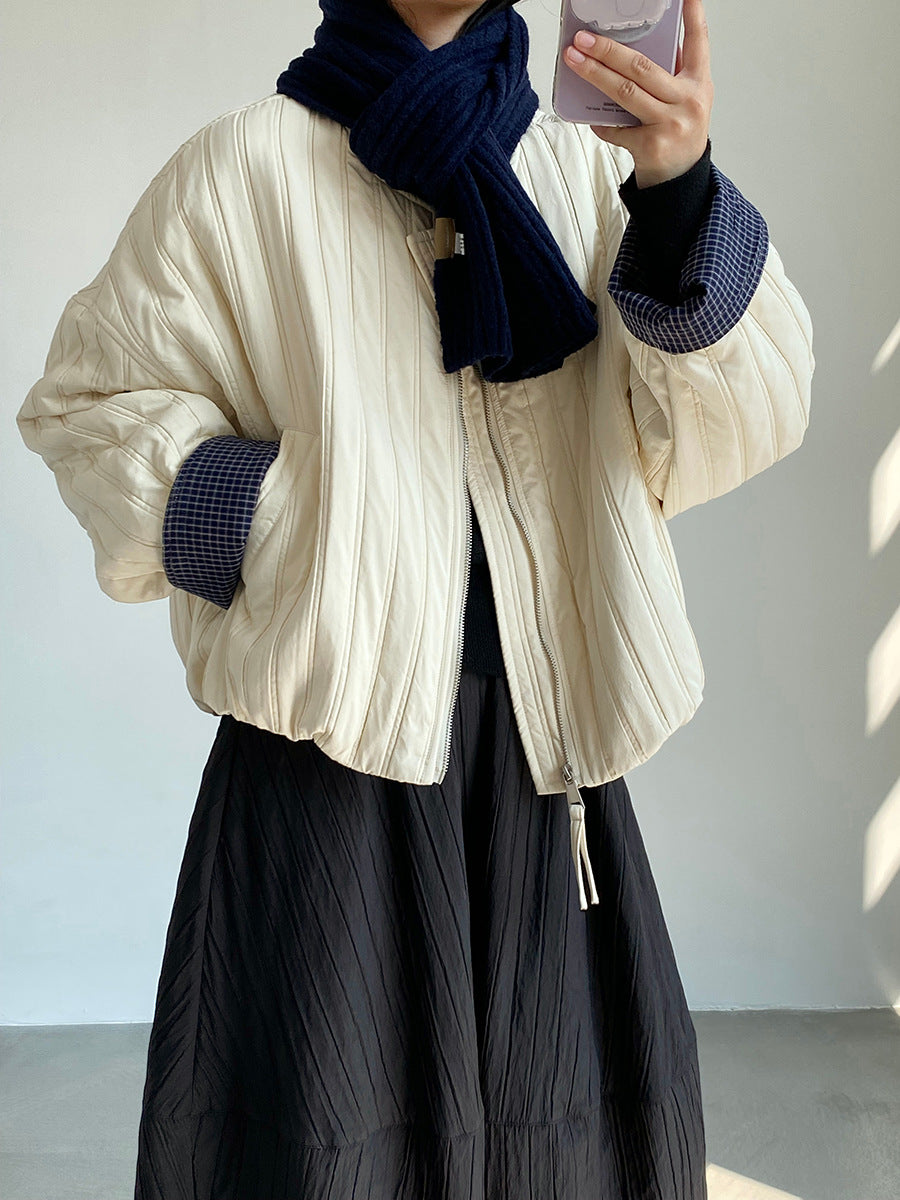 【cimz1706】實拍韓系氣質清新輕薄款棉服外套251120