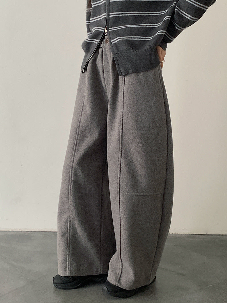 【LD11047】實拍休閒加絨加厚彎刀褲251202