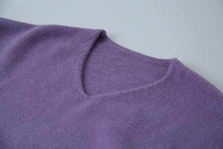 【LD3281】實拍慵懶寬鬆棉羊絨針織毛衣251103