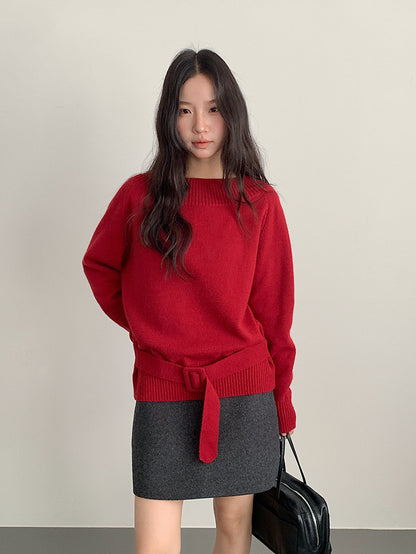 【LD11068】實拍S~XL加厚羊毛呢高腰a字短裙(羊毛10%)251209