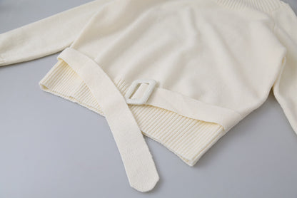 【LD11062】實拍慵懶高級感北極融針織毛衣（可拉一字肩）251209