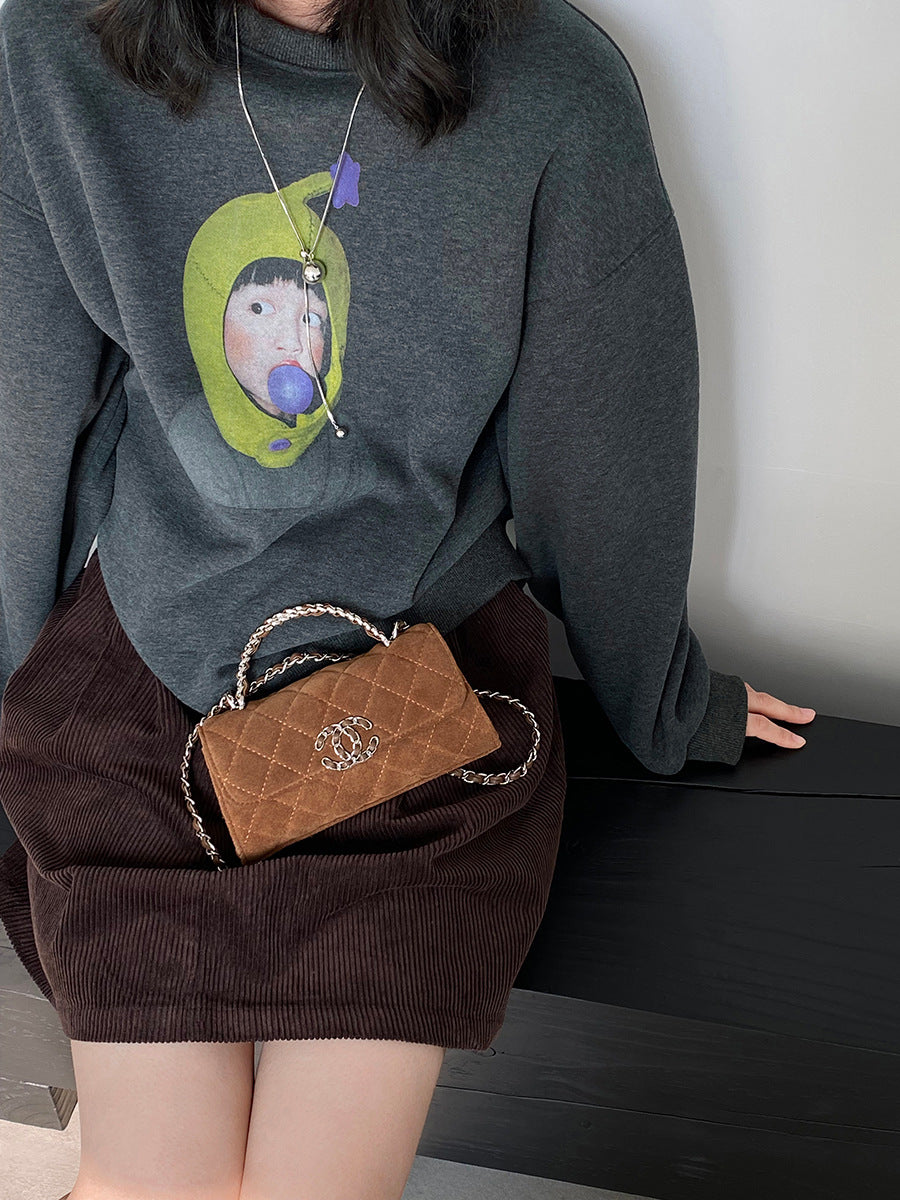 【cimz6389】實拍加絨加厚酪梨女孩長袖衞衣251120