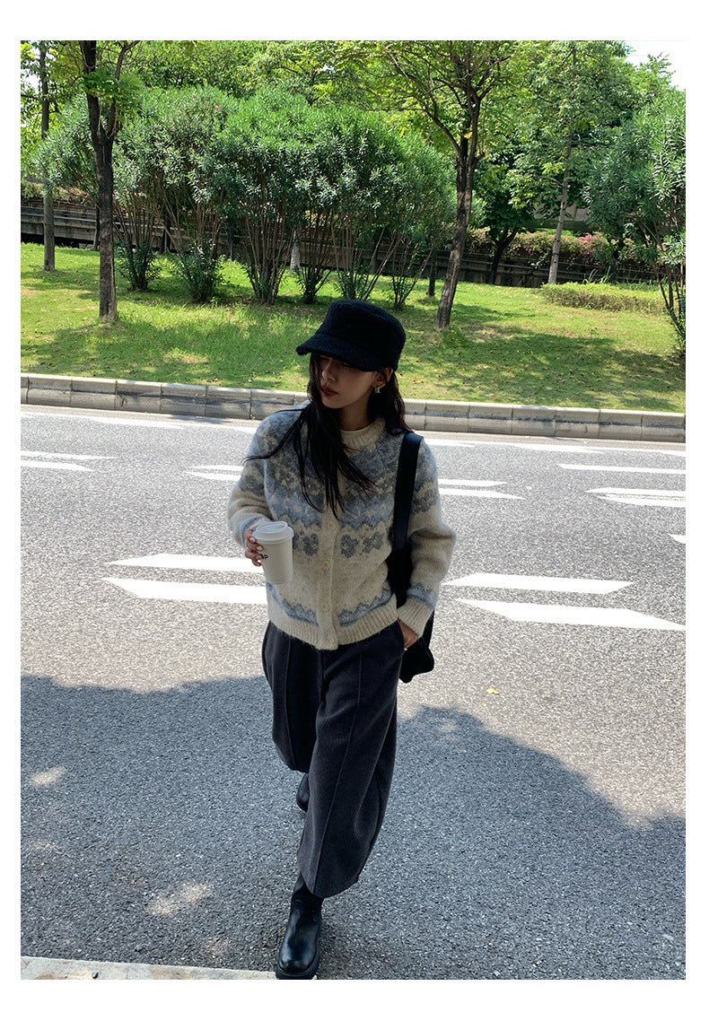 【H5450】實拍太温柔太美了～提花針織外套250923