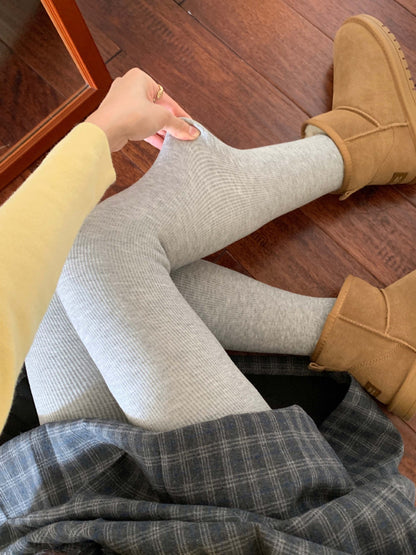 【H5504】實拍高腰收腹彈性超顯瘦連腳內搭褲一般款/加厚款251118