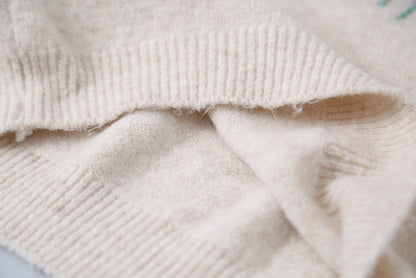 【LD11038】實拍立體小花針織衫251202