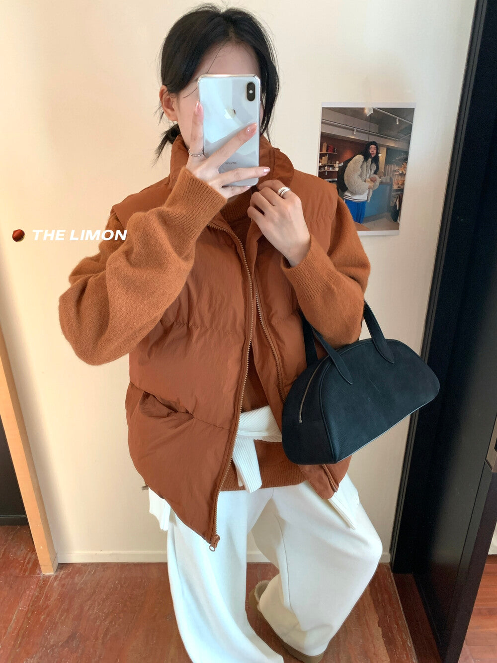 【L9309】實拍檸檬秋冬基礎款寬鬆百搭口袋拉鍊背心（內裡鋪棉）251117