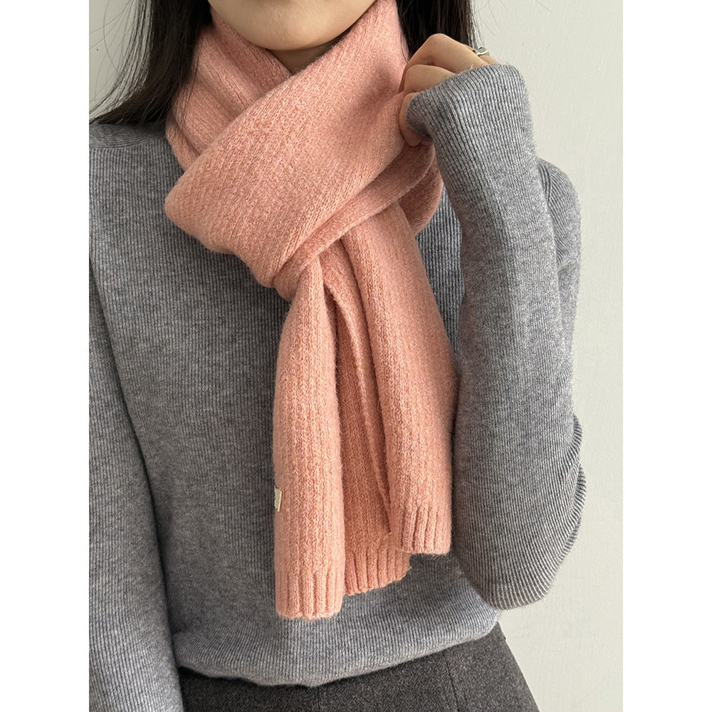 【Y2505】實拍氣質高級感混羊毛針織圍巾251201