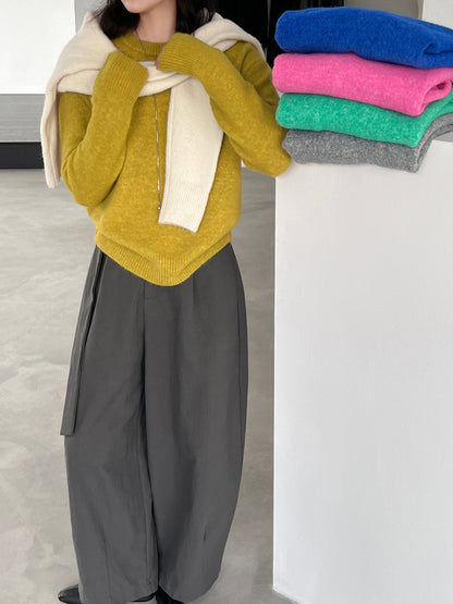 【cim5921】實拍冬季簡約保暖舒適針織毛衣（含羊毛5％）251114