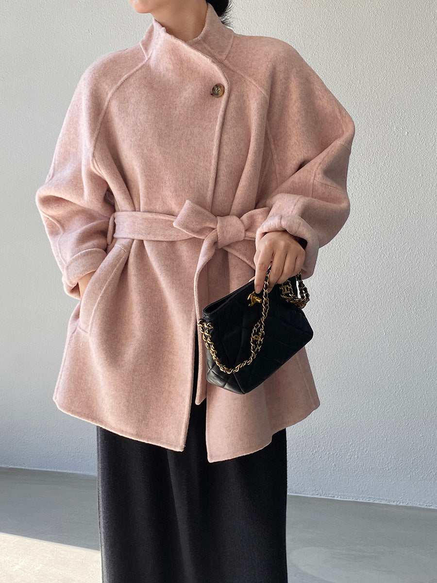 【cimzD6616】實拍高級大氣款雙面羊毛呢廓形外套大衣（100羊毛）251120