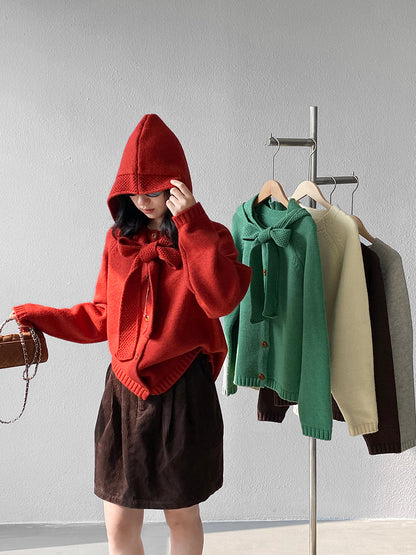 【cimz5935】實拍韓版復古針織戴帽+復古圓領針織開衫(羊毛5)251120