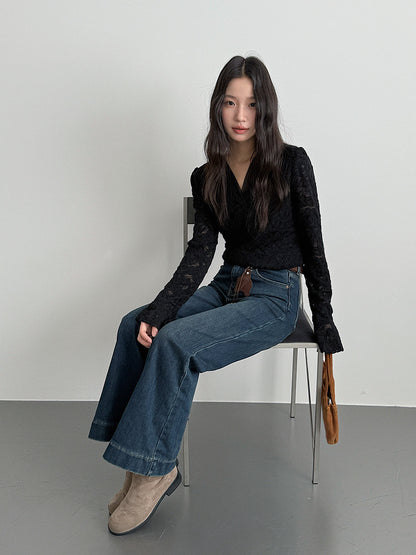 【LD3286】實拍S~XL冬季植絨加絨高腰彈力牛仔褲+鑰匙扣251103