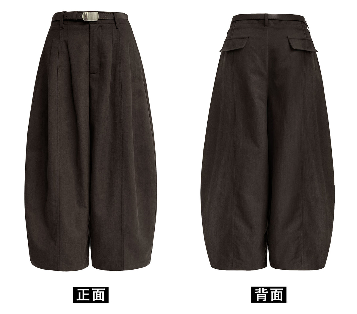 【cimz2137】慵懶垂墜・天絲棉高腰彎刀休閒寬褲260910