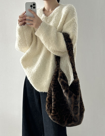 【YK259】實拍冬季慵懒奶呼呼針織毛衣+可拆卸披肩帽子(羊毛12%)251113