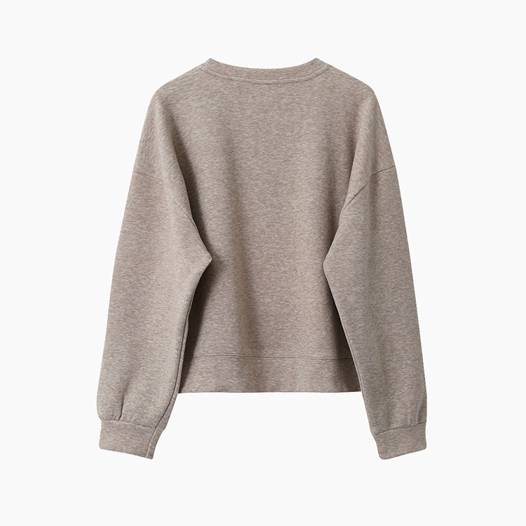 【LD3292】實拍秋冬字母印花加絨衞衣251103