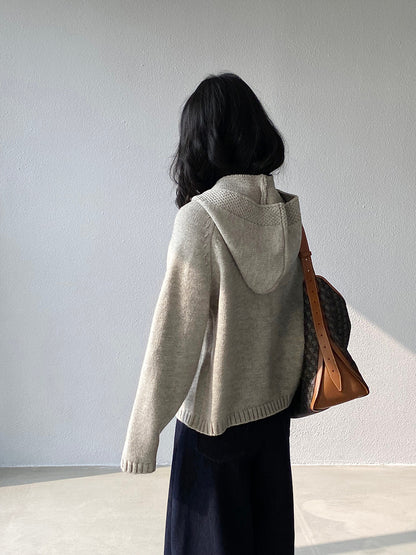 【cimz5935】實拍韓版復古針織戴帽+復古圓領針織開衫(羊毛5)251120