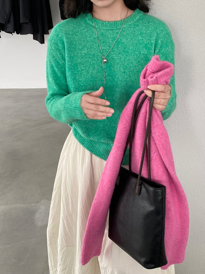 【cim5921】實拍冬季簡約保暖舒適針織毛衣（含羊毛5％）251114