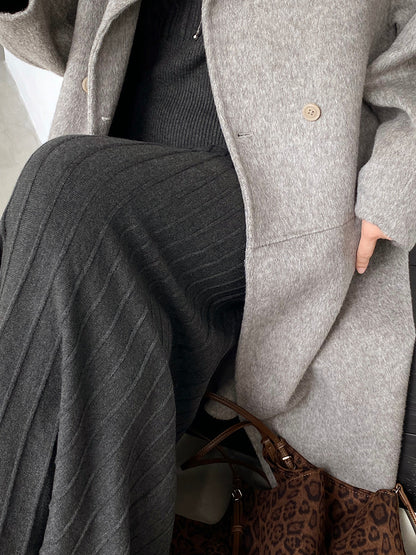 【cimz100789】實拍法式高級感收腰顯瘦針織衫＋針織長裙(分開下單）251120