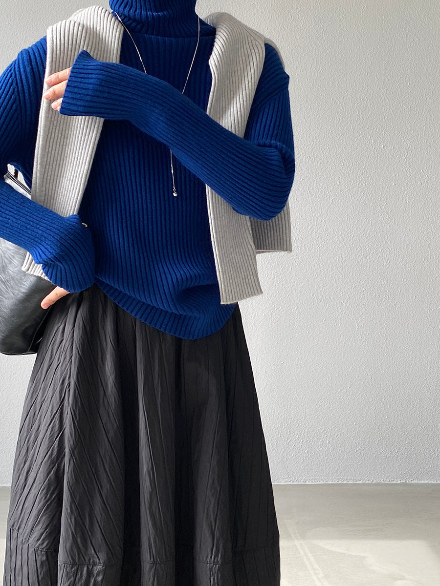 【cimz1388】實拍高領加厚高級感針織毛衣251128