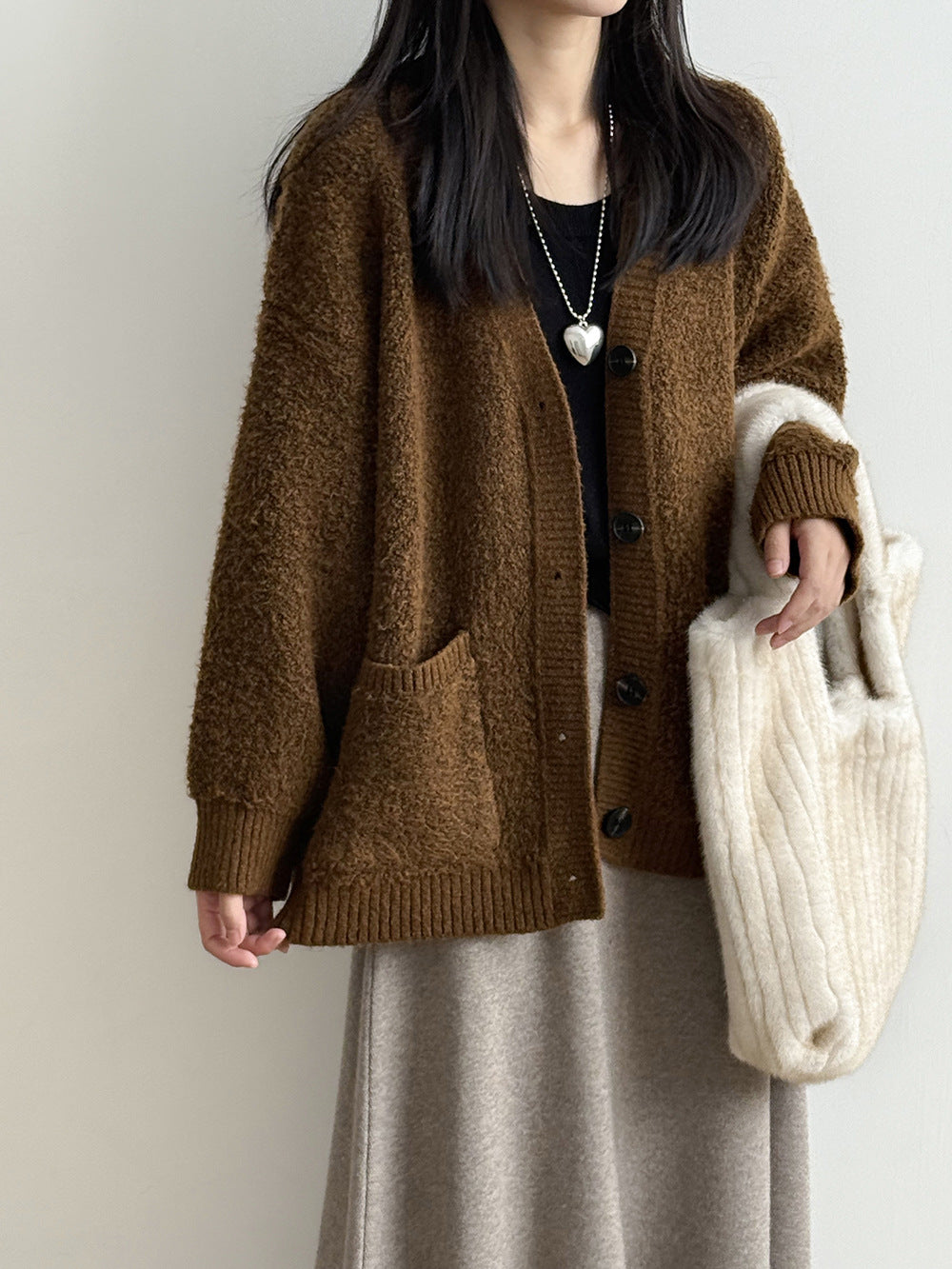 【Y237】實拍慵懶針織毛衣外套(含羊毛6%)251106