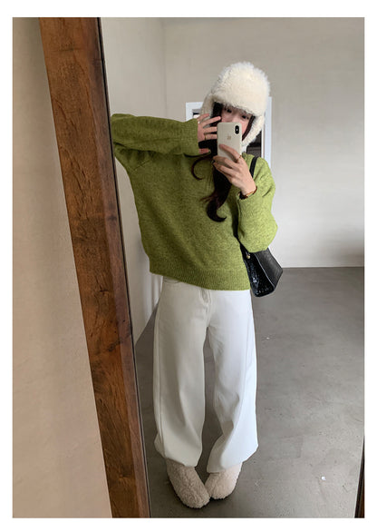 【H5512】實拍S~XL韓國保暖加絨白色牛仔褲251118