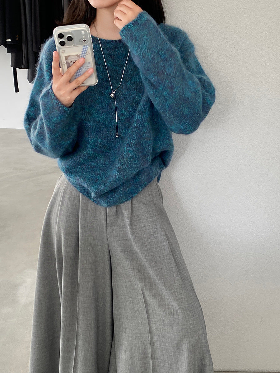 【cimz1373】實拍黑標奢柔雲朵 95羊毛5羊絨慵懶加厚針織毛衣251128