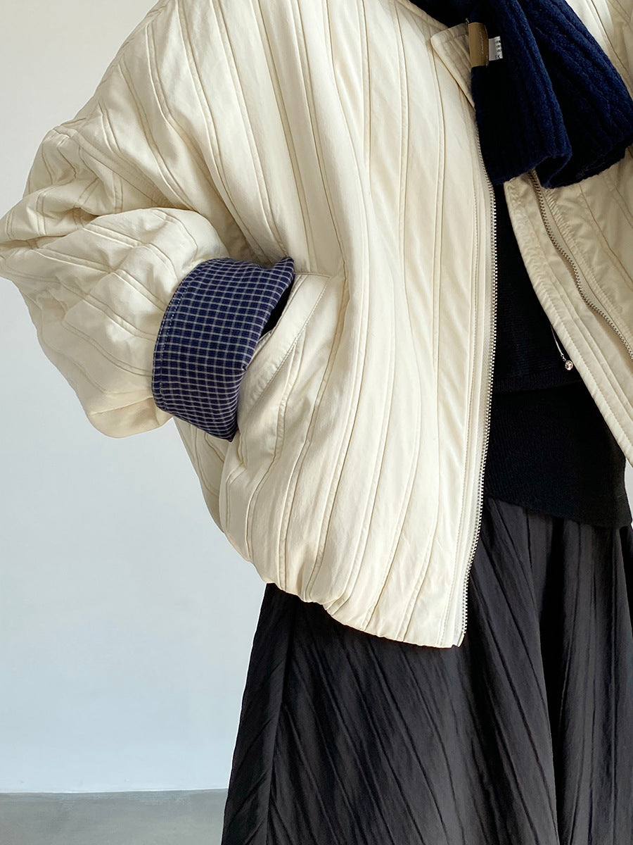 【cimz1706】實拍韓系氣質清新輕薄款棉服外套251120