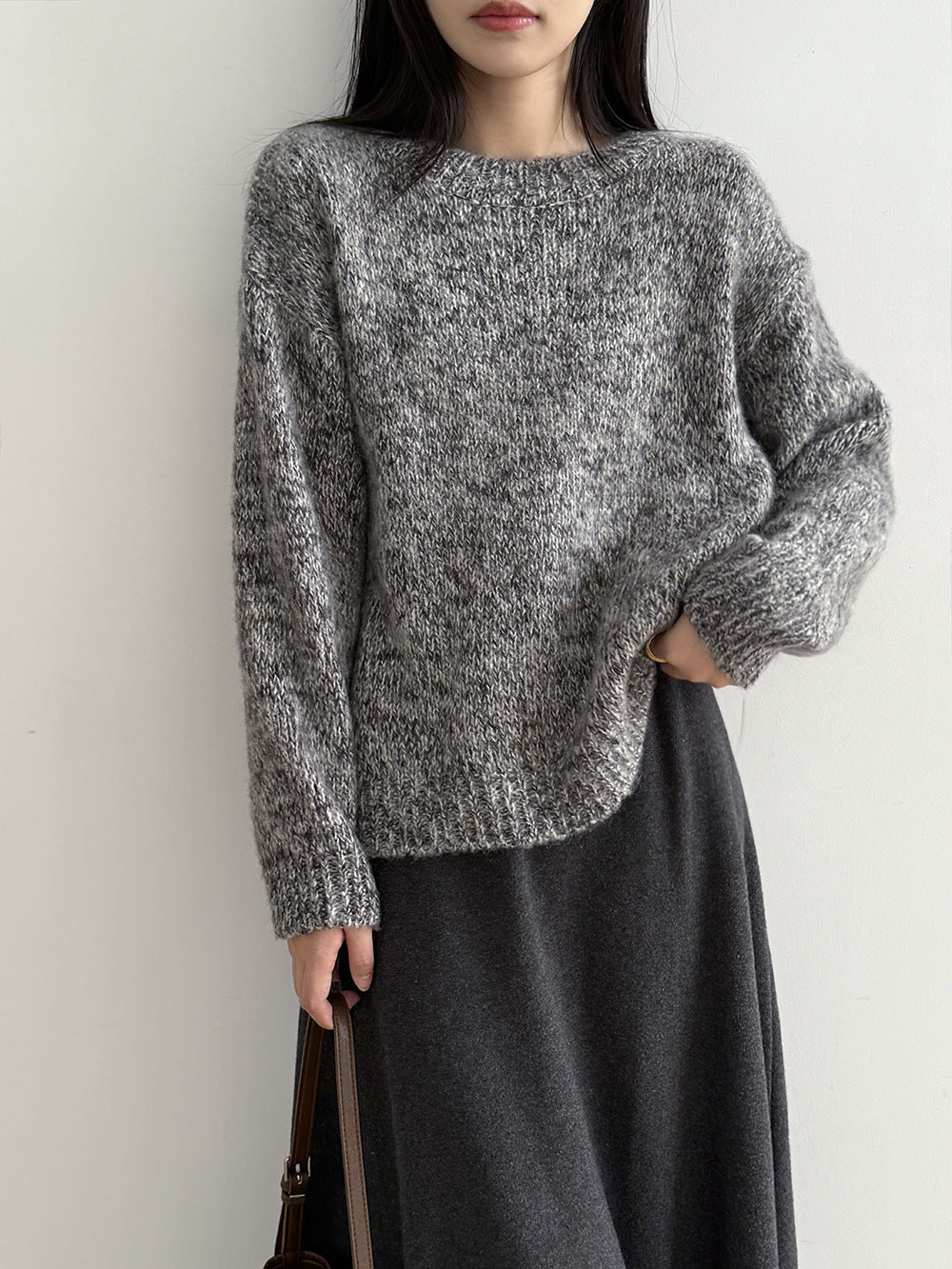 【Y2530】實拍冬季雜色古着針織毛衣(含羊毛6%)251106