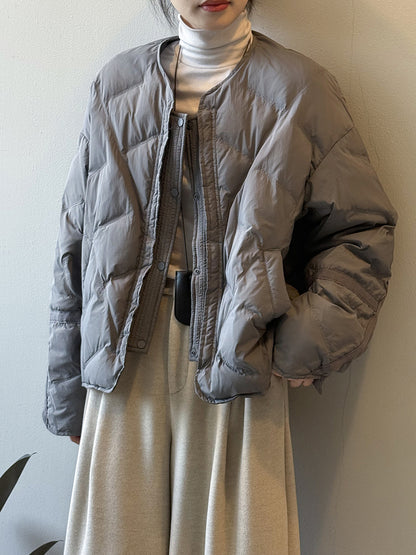 【Y82653】實拍輕保暖羽絨外套(含90％白鴨絨)251016