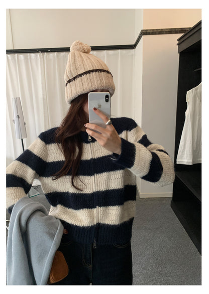 【H5494】實拍復古立體針織外套251109