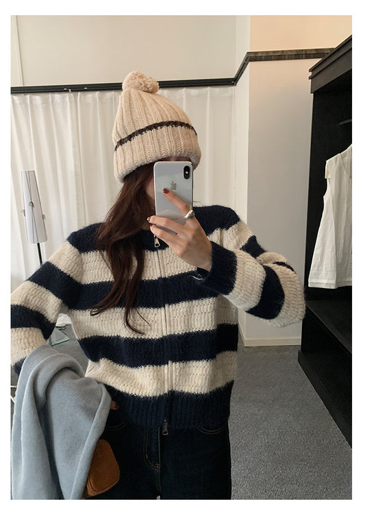 【H5494】實拍復古立體針織外套251109