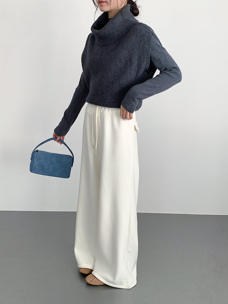 【LD11065】實拍半高領針織衫+針織背心251209