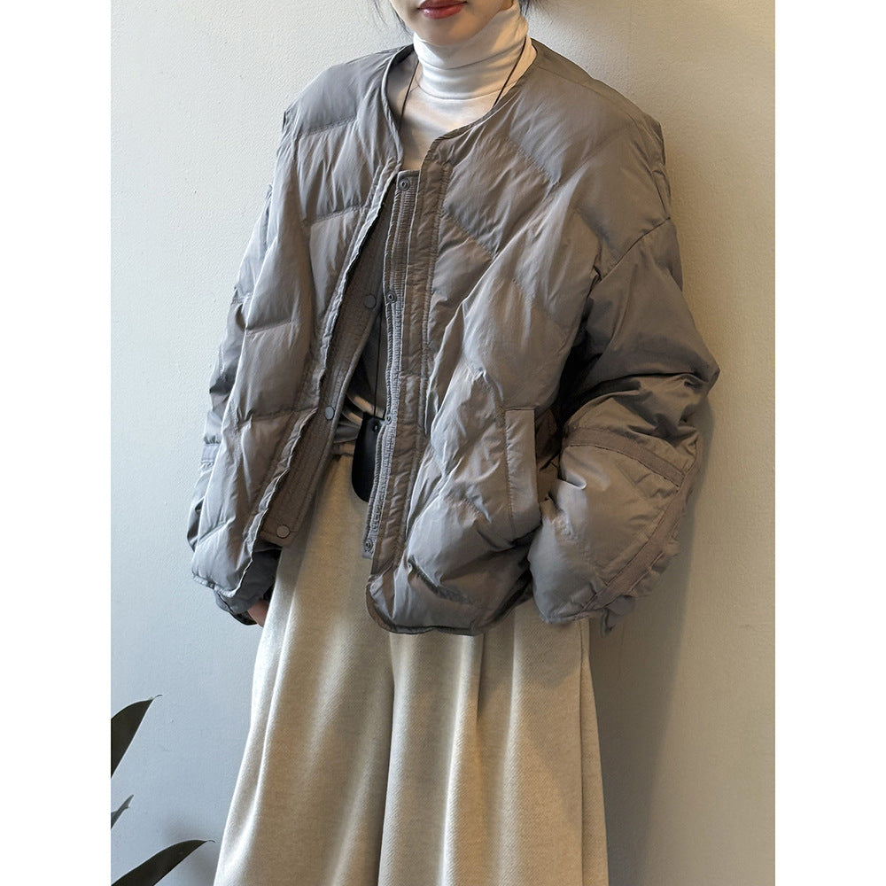 【Y82653】實拍輕保暖羽絨外套(含90％白鴨絨)251016