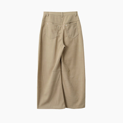 【LD3302】實拍S~XL秋冬顯瘦直筒毛呢休閒褲251103