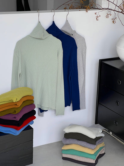 【cimz1388】實拍高領加厚高級感針織毛衣251128