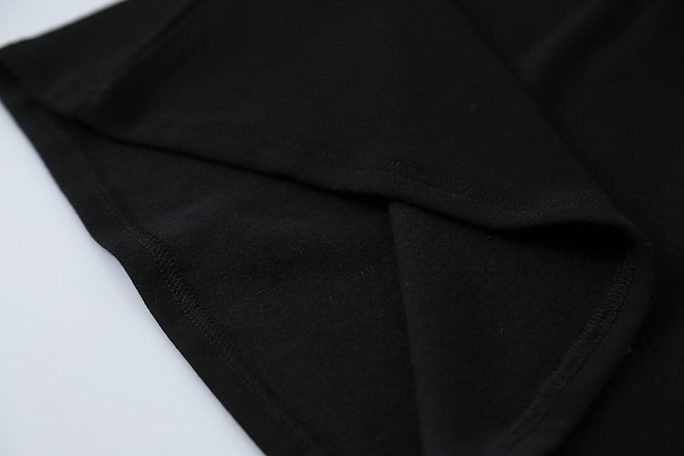 【LD11024】實拍氣質網紗拼接加絨半高領長袖T恤251124