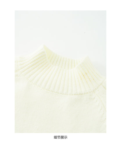 【H5516】實拍高領氣質短袖針織衫251125