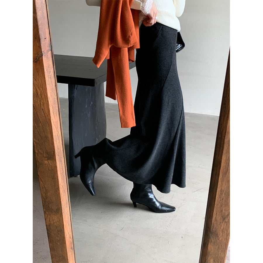 【H5520】實拍冬季法式高級魚尾裙251125