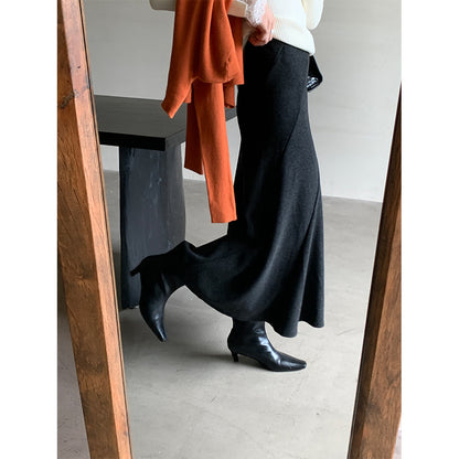 【H5520】實拍冬季法式高級魚尾裙251125