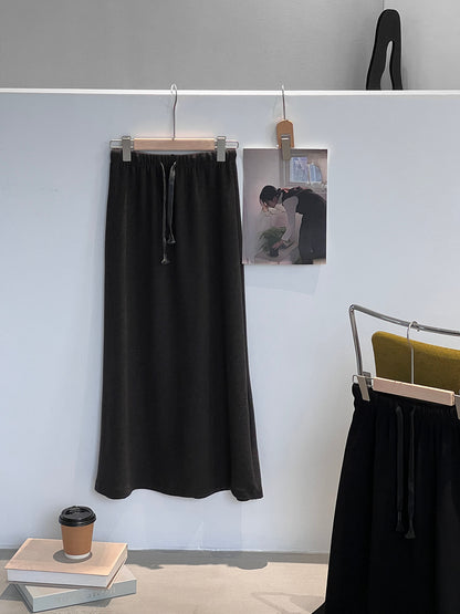 【cimz1722】實拍高級雙面絨感保暖顯瘦直筒裙251201