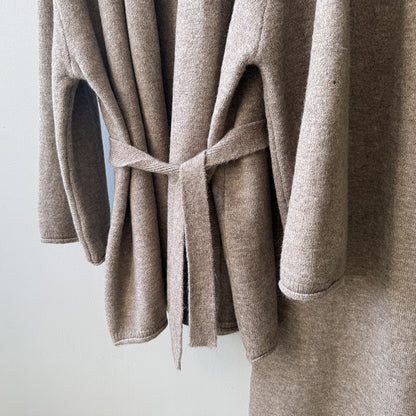 【YP1018】 實拍秋冬高級感慵懶針織開衫＋繫帶＋高腰針織闊腿褲 套裝251023