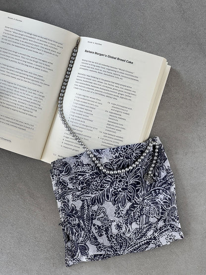 【cimzW807】 法式复古高级感絲巾髮帶綁脖多用途絲巾260319