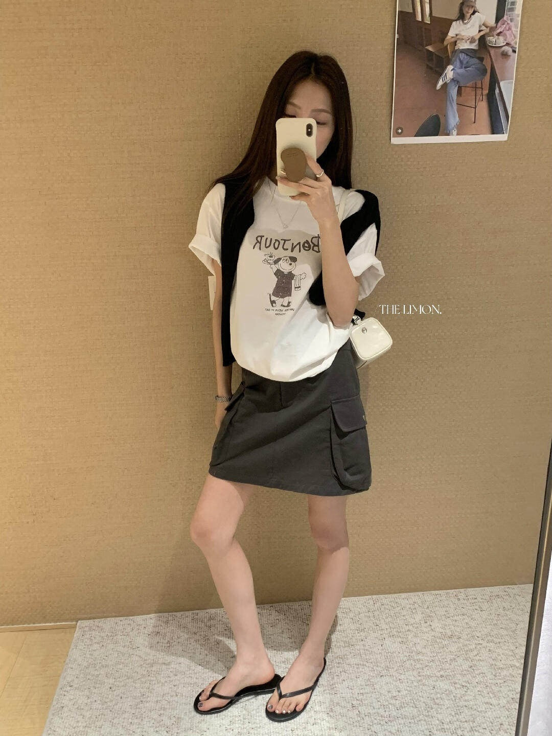 【L10378】陽光元氣女孩☀️韓系休閒字母小狗印花寬鬆顯瘦圓領短袖T恤260518