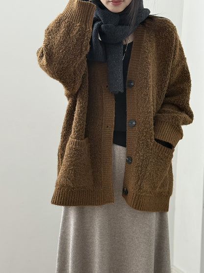 【Y237】實拍慵懶針織毛衣外套(含羊毛6%)251106