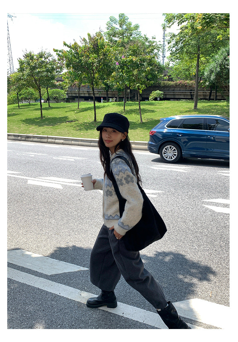 【H5450】實拍太温柔太美了～提花針織外套250923